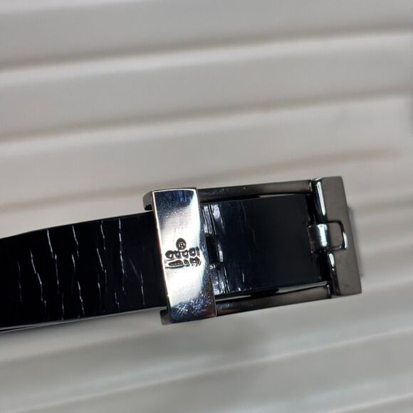 Gucci Tom Ford Black Leather Belt - Picture 3 of 7